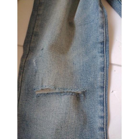 Blank NYC Jeans Woman 29 Blue The Great‎ Jones High Rise Distressed Skinny Denim - Picture 11 of 12